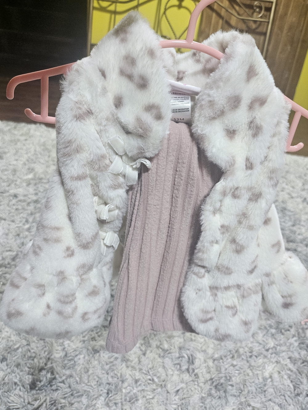 2 Pc Set Girls Faux-Fur